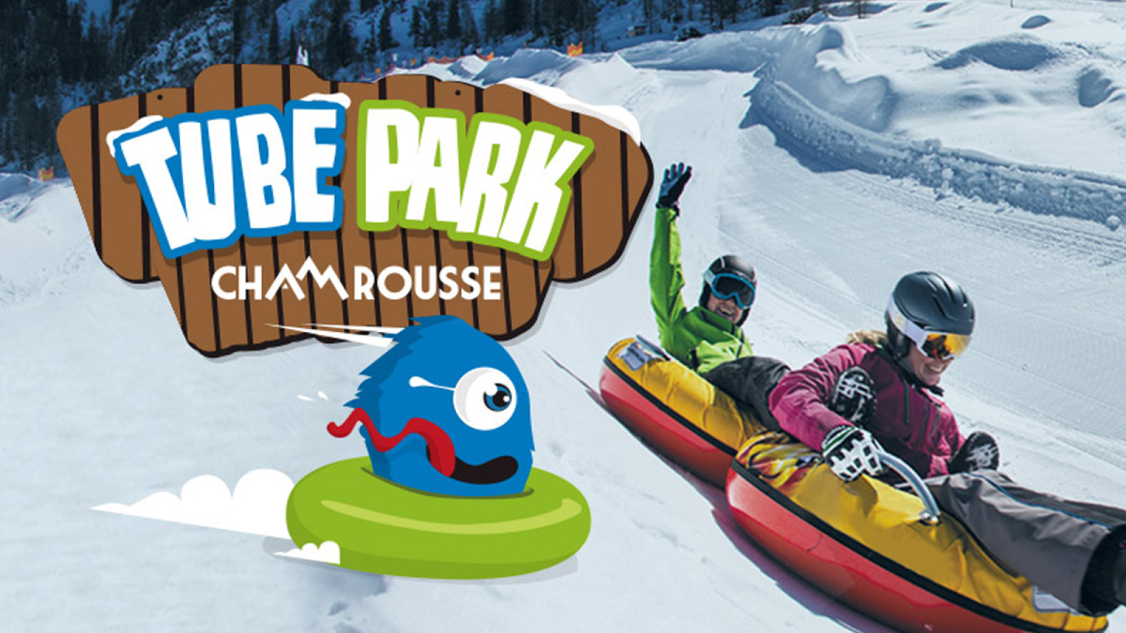 Affiche snowtubing Chamrousse