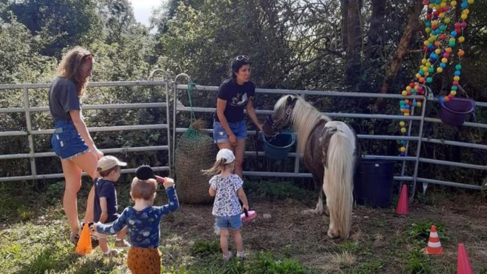 Laura with a pony