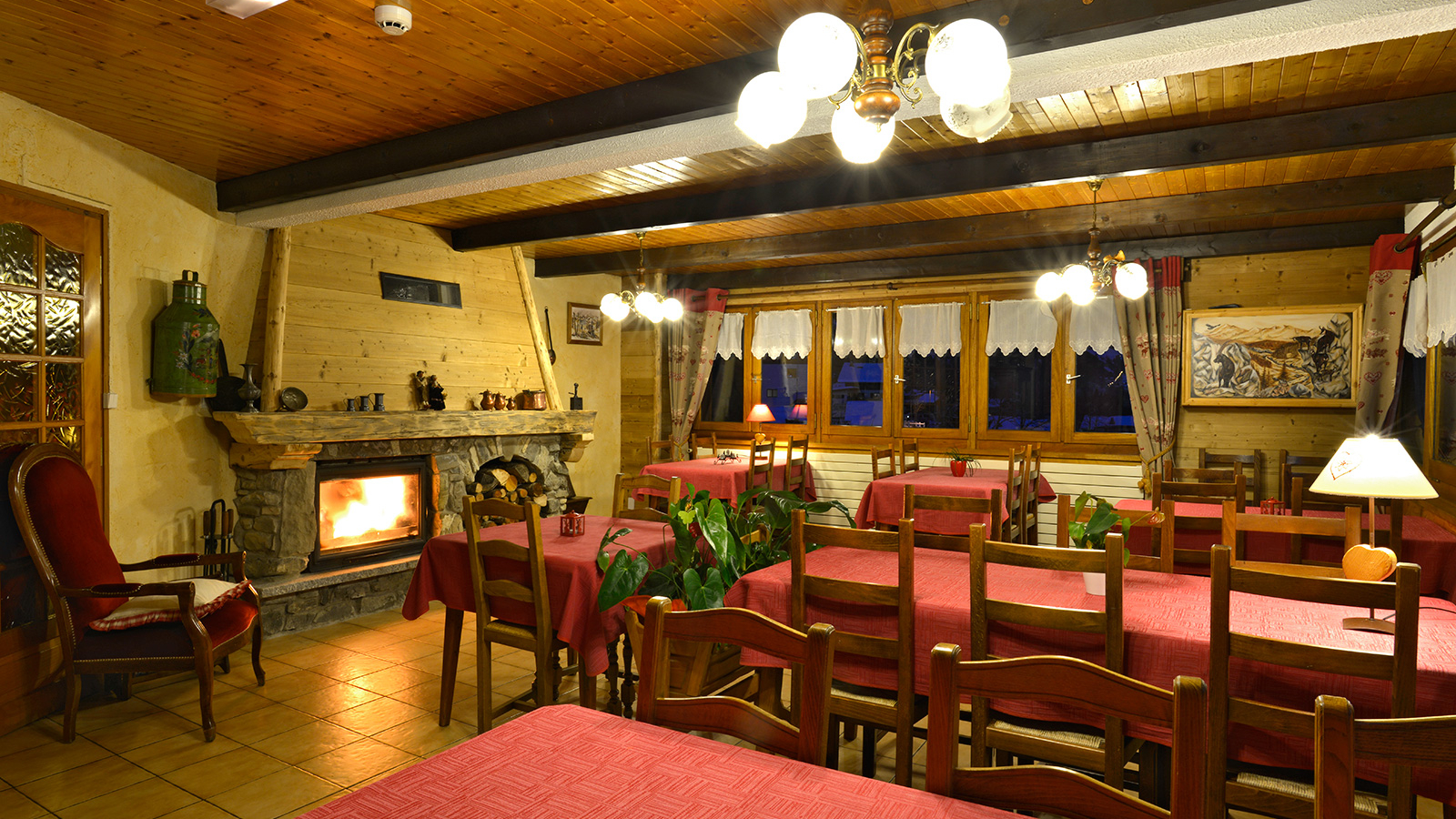 inside restaurant