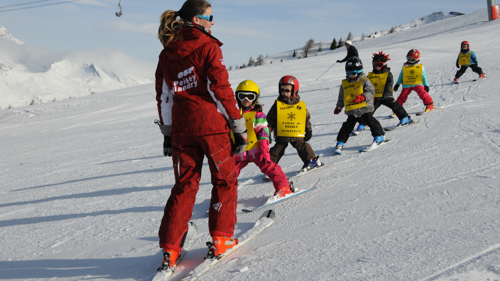 Cours de ski collectif enfants