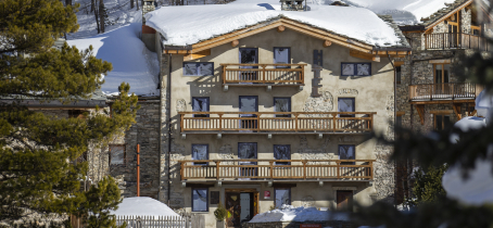 Façade extérieure - Chalet hôtel du Fornet Val d'Isère