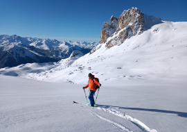 Ski touring with Jérémy Vibert