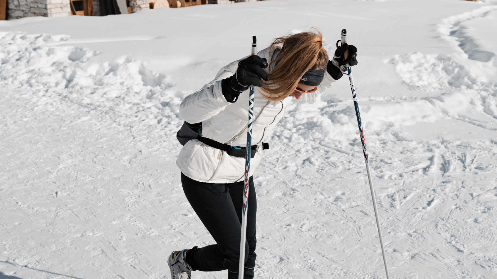 Cession ski de fond entre amies dans la Vallée du Manchet à Val d'Isère