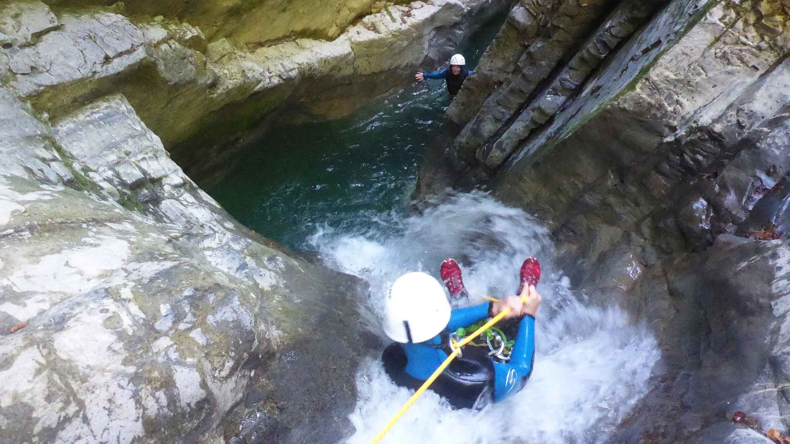 Natural Water Slides Montmin Canyon