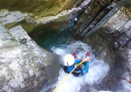 Natural Water Slides Montmin Canyon