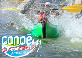 Descente de l'Ardèche en canoës