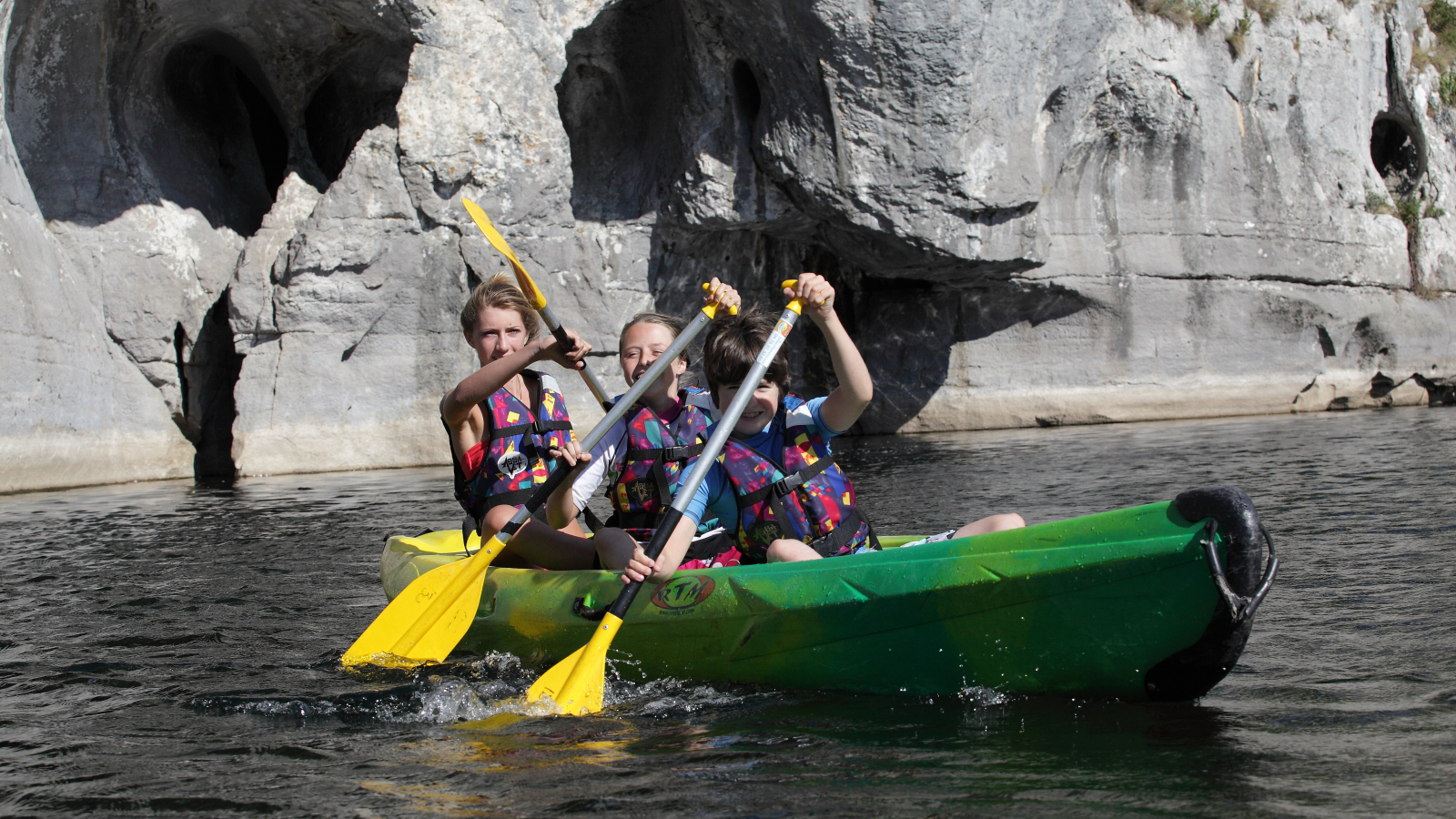 Canoë en famille