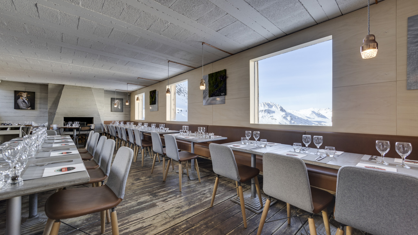 Salle intérieure - Restaurant Le Signal Val d'Isère