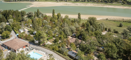 Camping les gorges du haut-Bugey vue aérienne