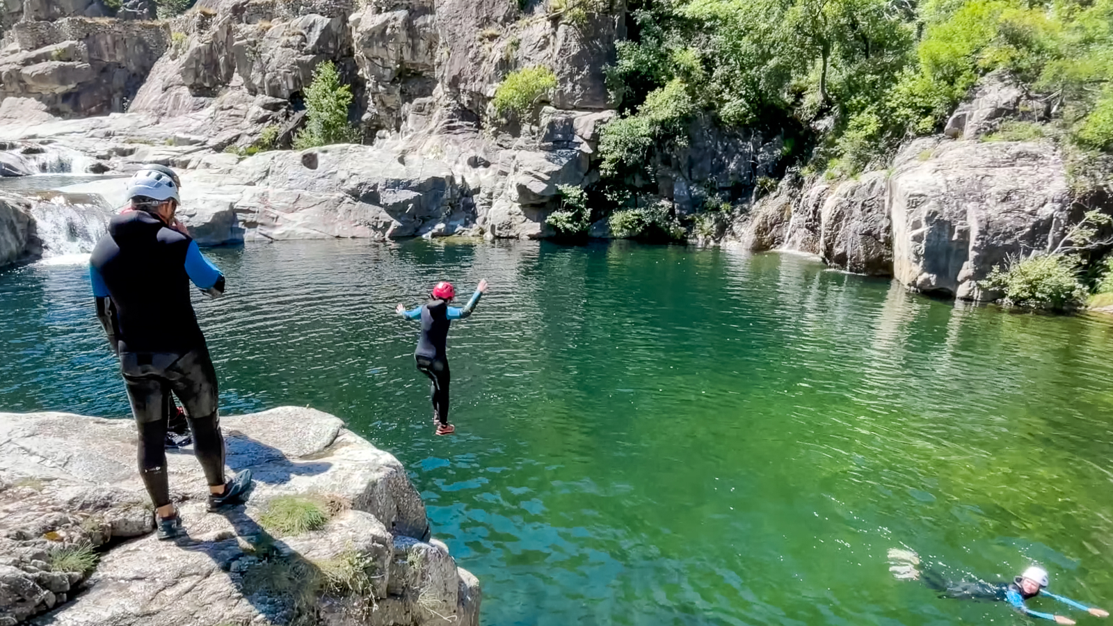 Canyoning famille Chassezac Ardèche