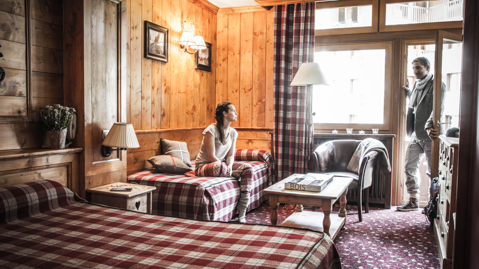 Chambre en duplex - Hôtel Altitude Val d'Isère