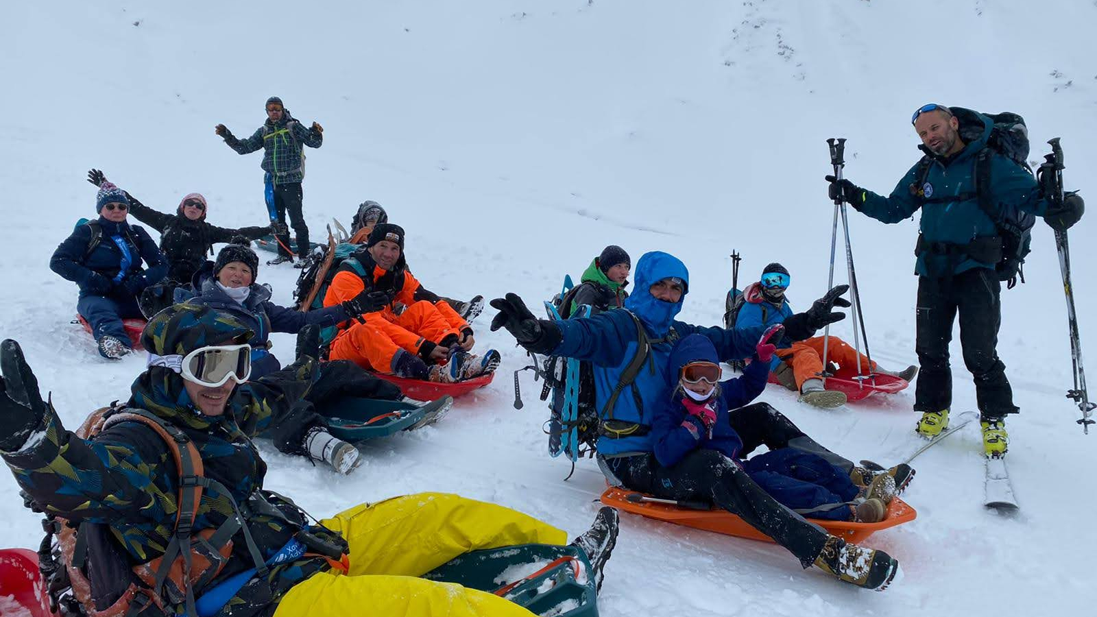 C'est parti pour la descente en luge