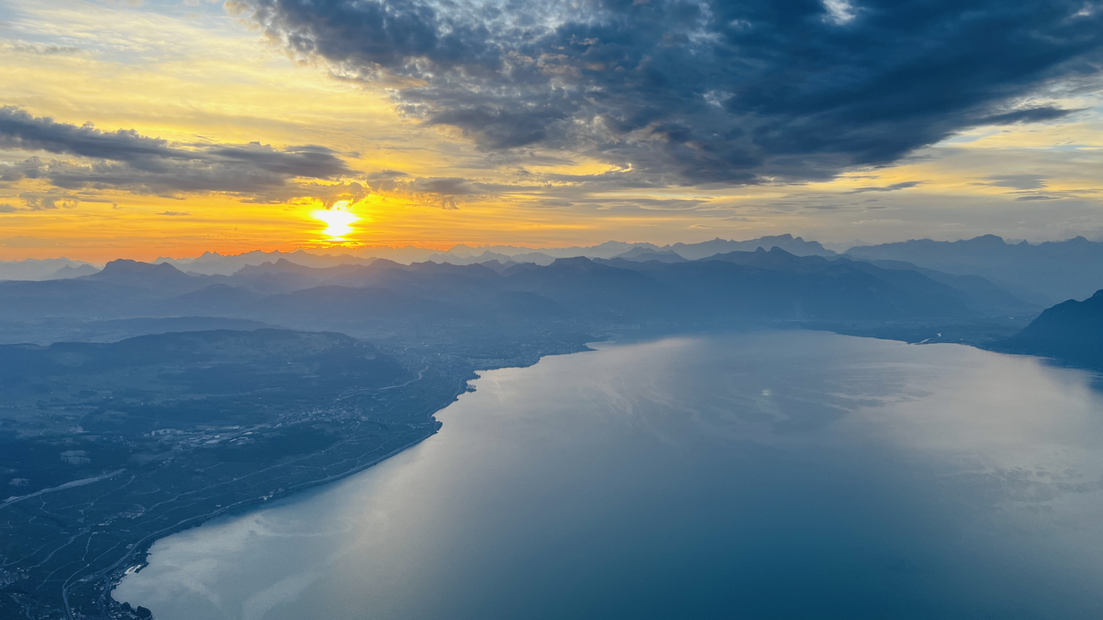 Au départ d'Evian