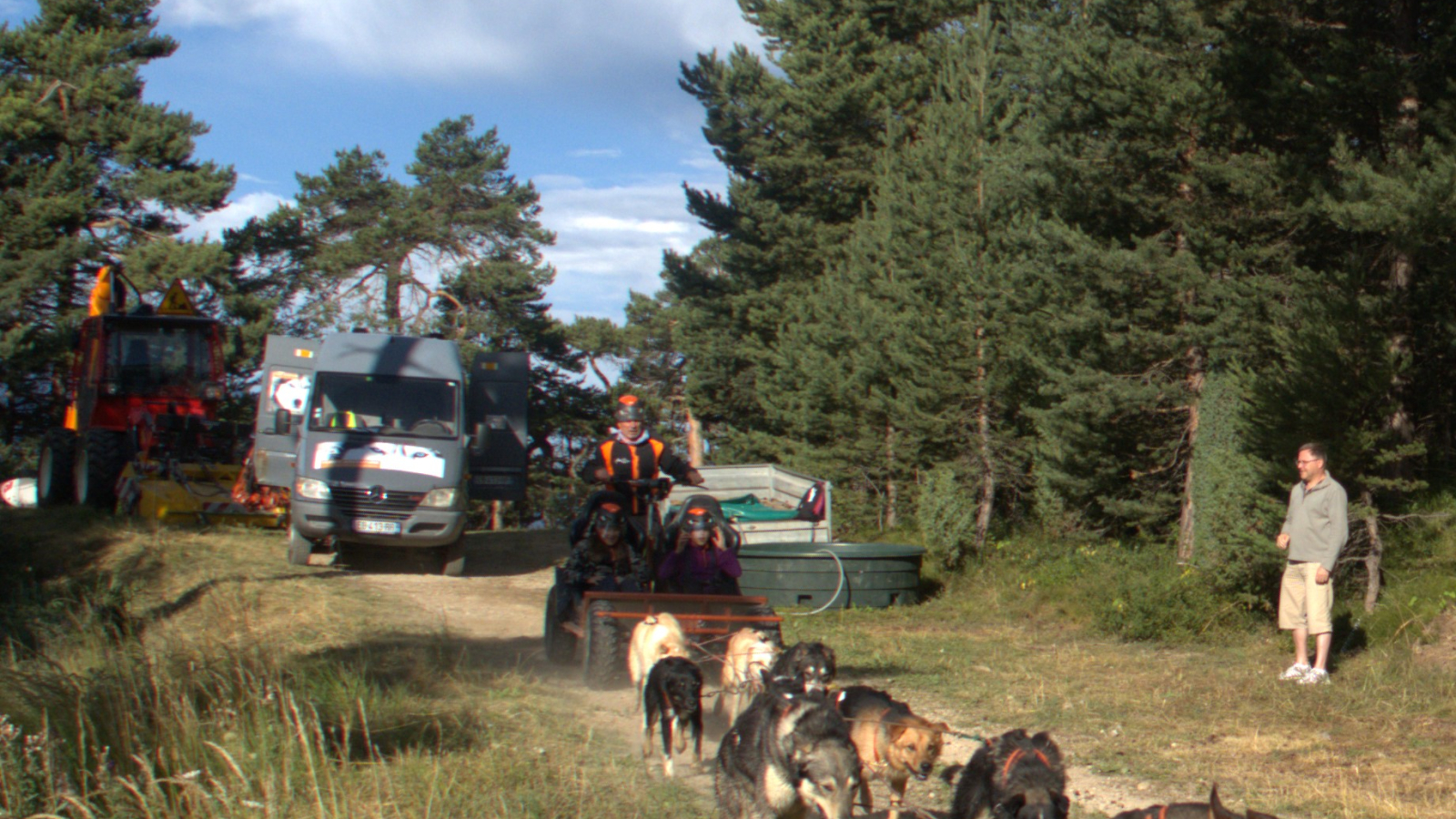 Husky Adventure dog karting in Aussois