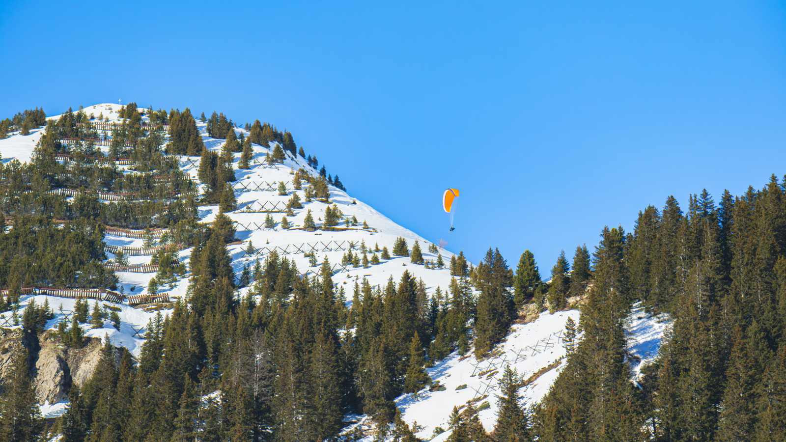 Vol biplace au dessus de Flaine