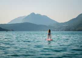 SUP on lake Annecy