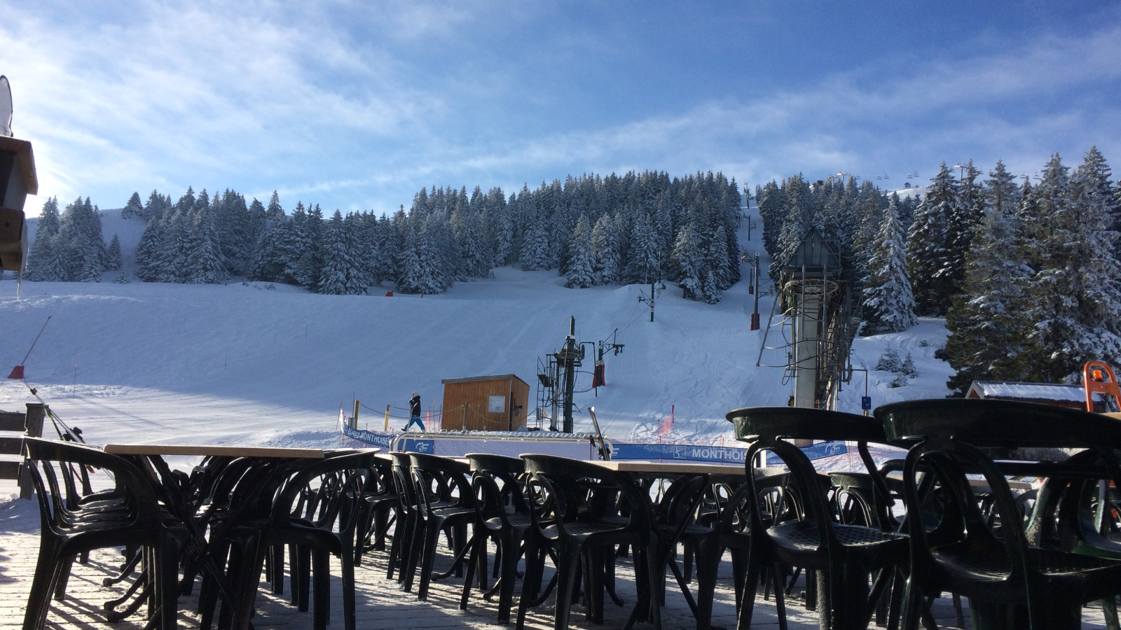 Terrasse sur les pistes