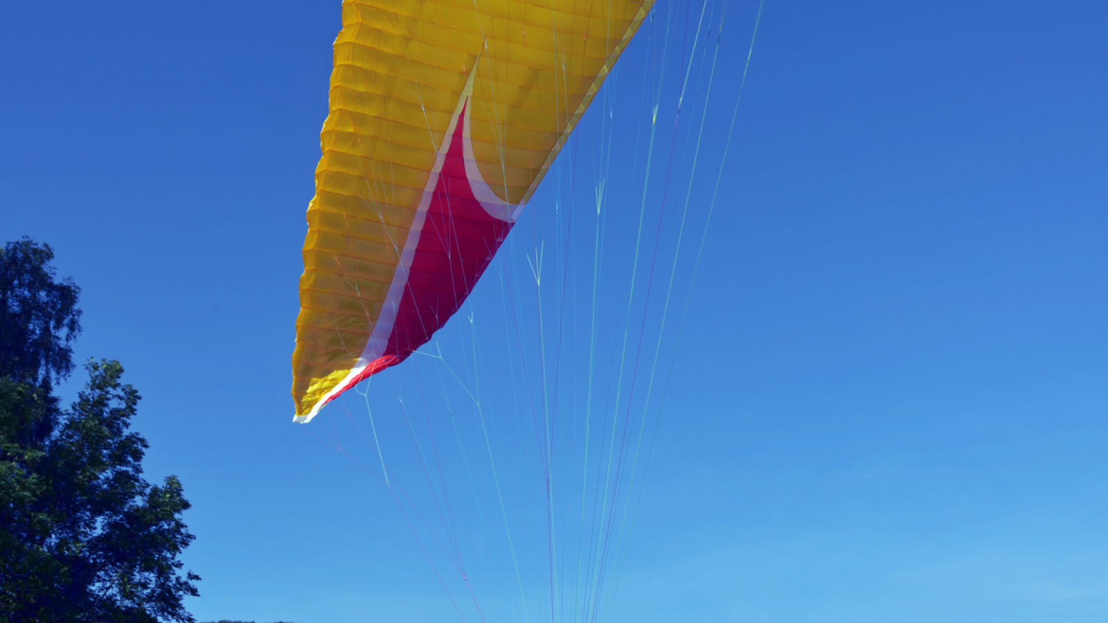 Paragliding take off