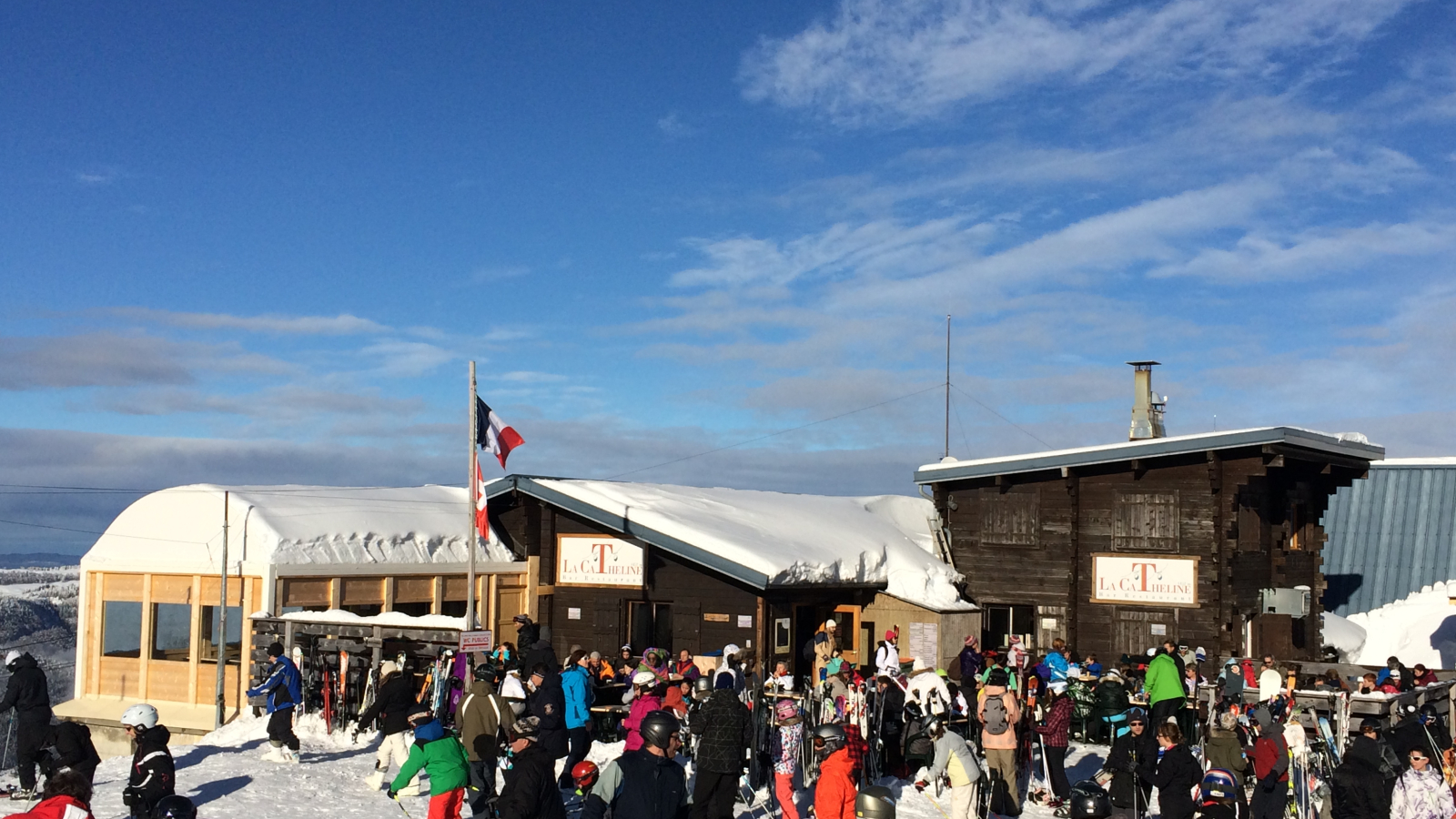 Terrasse sur les pistes