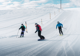 Première trace sur les pistes