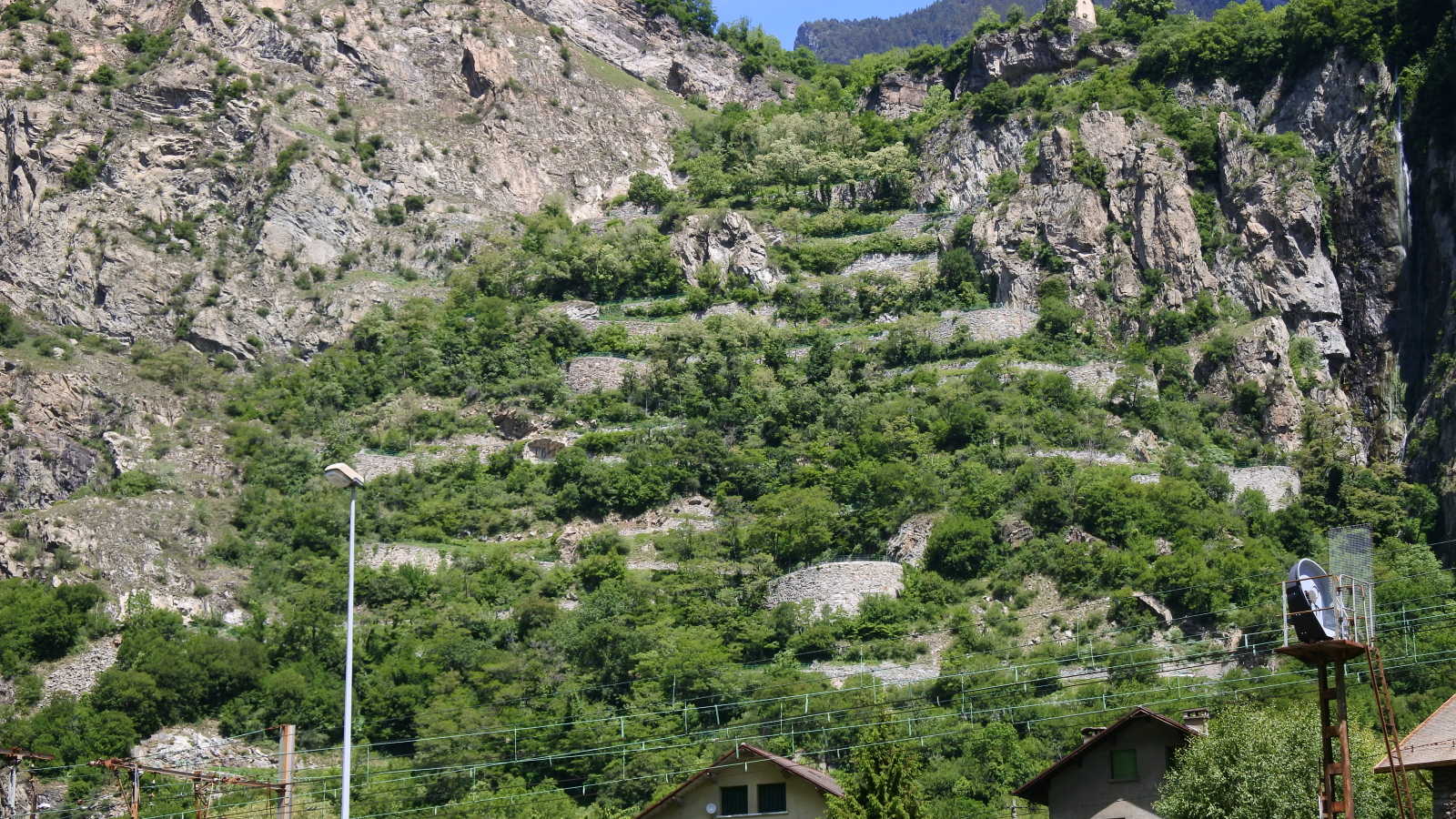 lacet depuis le village de Pontamafrey