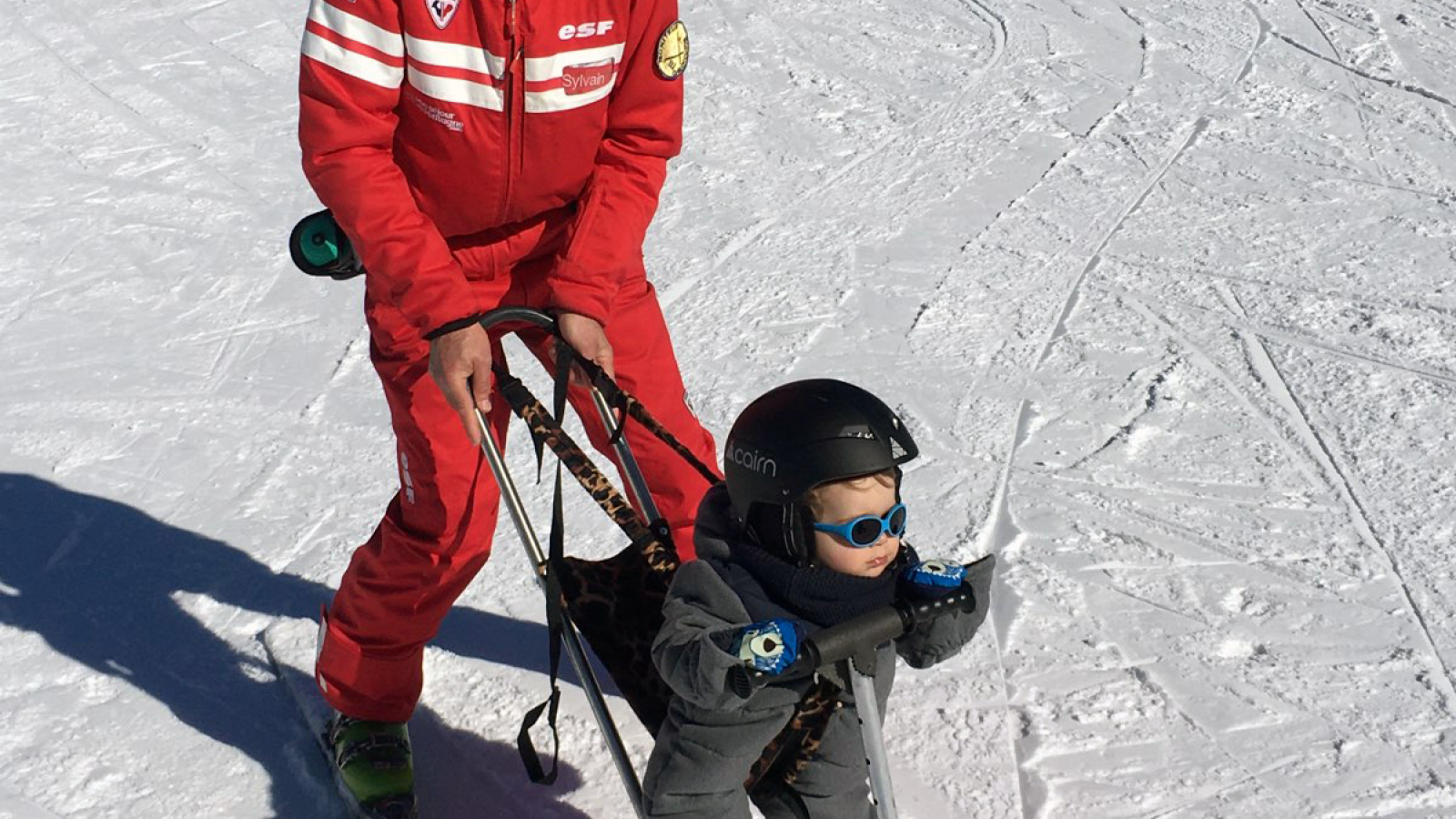 Photo of learning to ski and snowboard for baby in Chamrousse