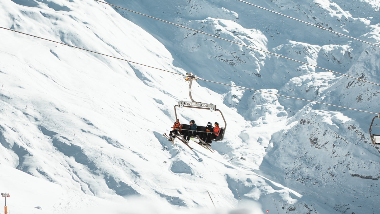 Vue depuis le restaurant Café Bellevarde - Val d'Isère