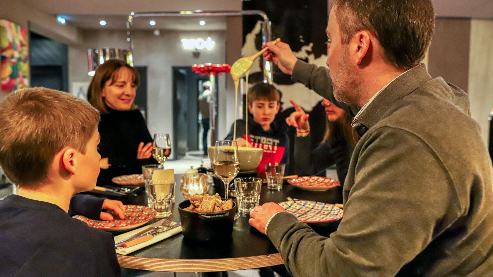 Fondue savoyarde en famille