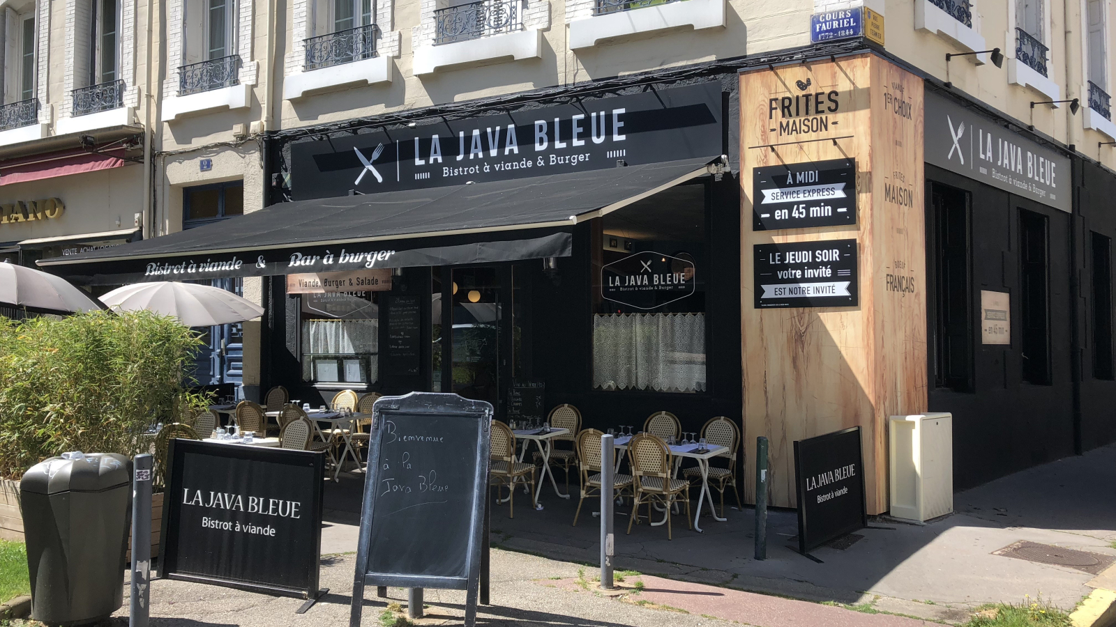 Façade LA JAVA BLEUE