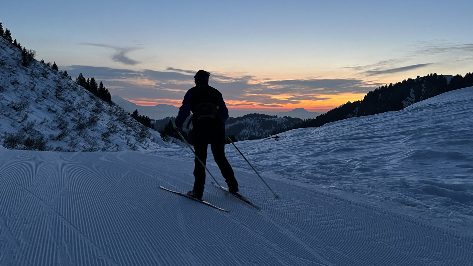 Ski du soir chez Joux Plan