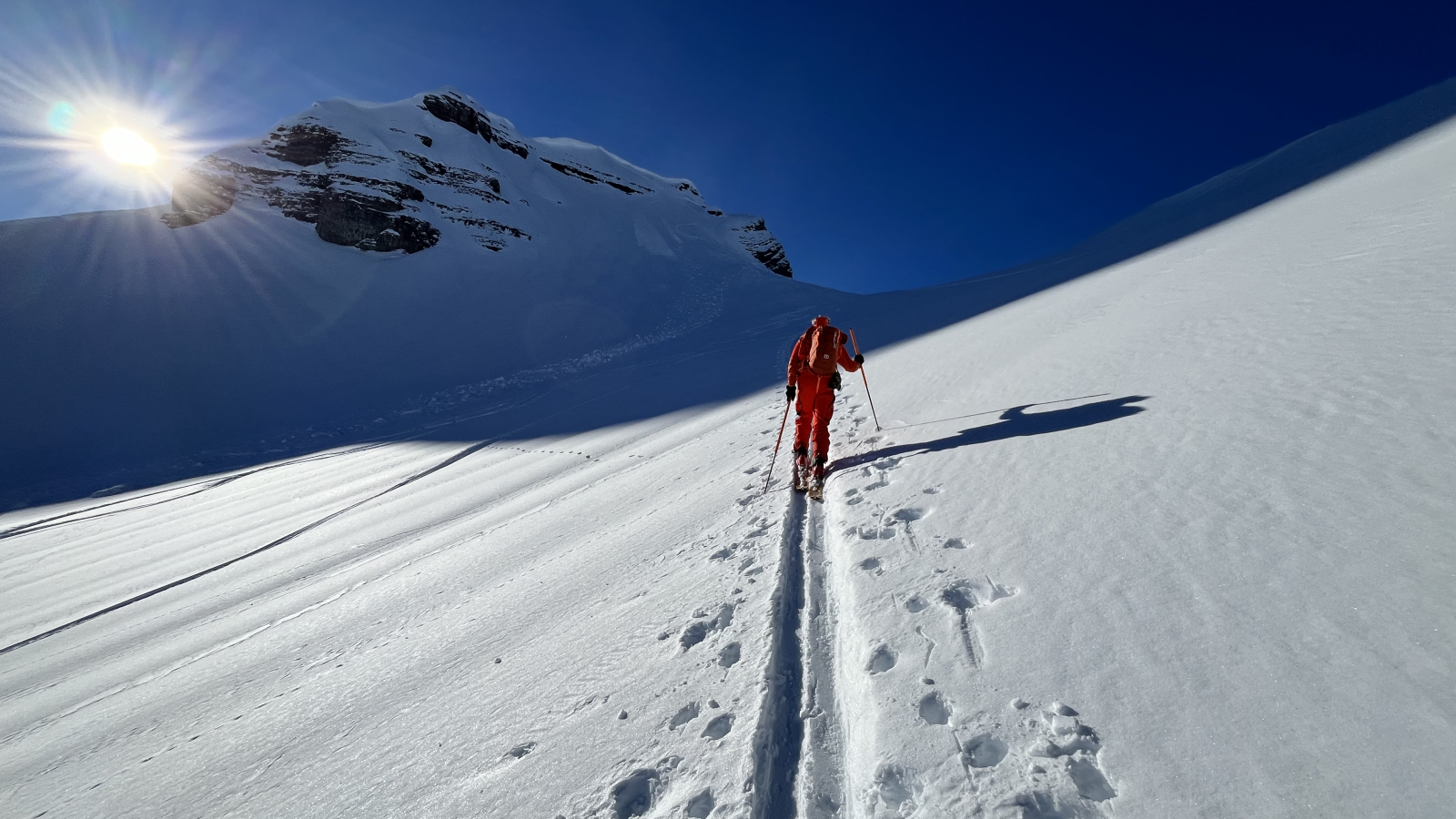 Guided ski touring outing