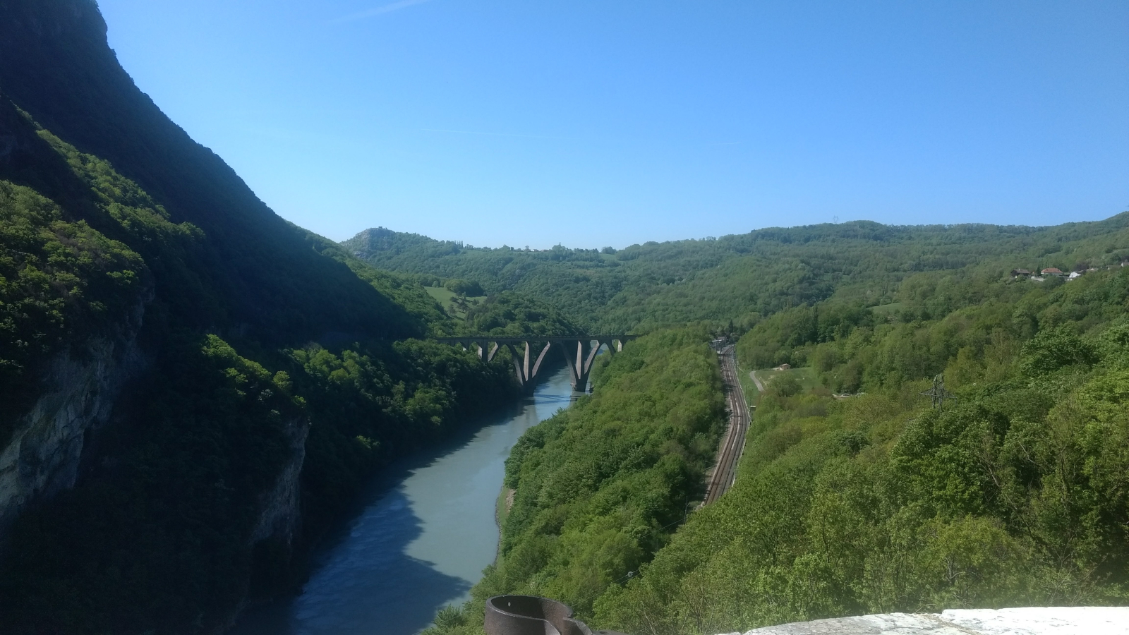 Vue sur le Rhône