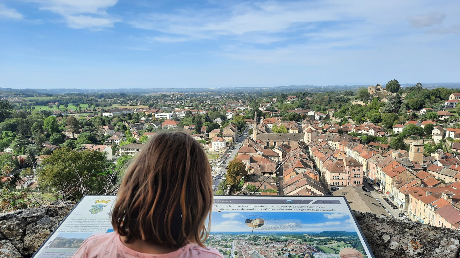 Table de lecture de paysage depuis la colline Saint Hippolyte - Balcons du Dauphiné