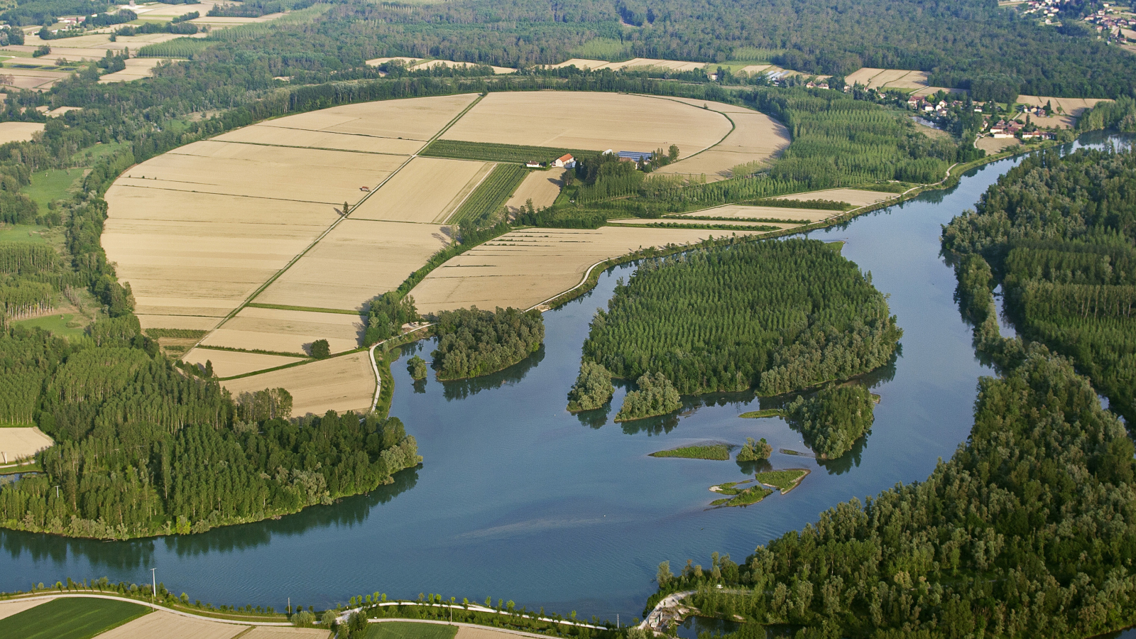 Vue sur le méandre du Saugey - Brangues - Balcons du Dauphiné