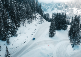 Vue aérienne d'une autre partie du circuit