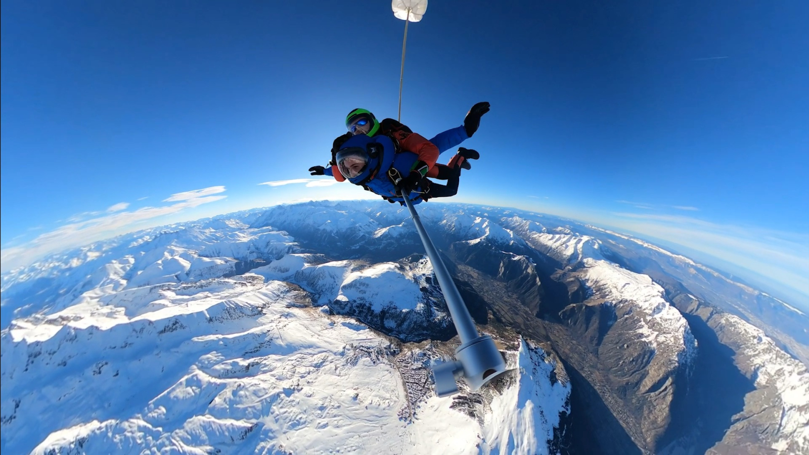 Chute libre vertical la station de l'Alpe d'Huez