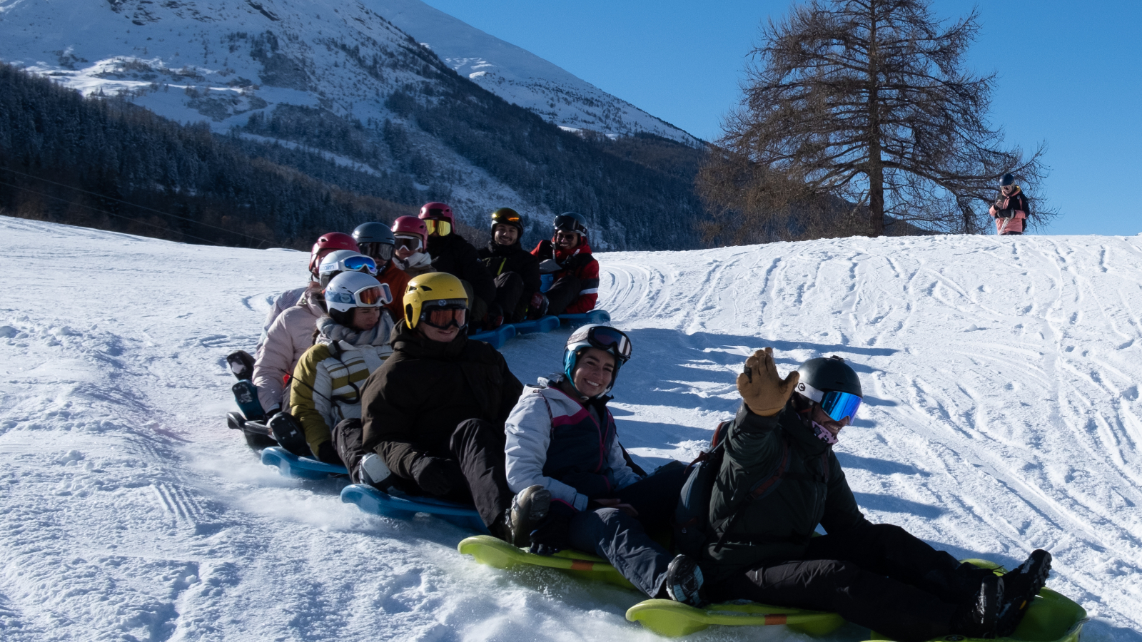 Train de luge avec Gliss Xperience