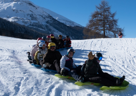 Train de luge avec Gliss Xperience