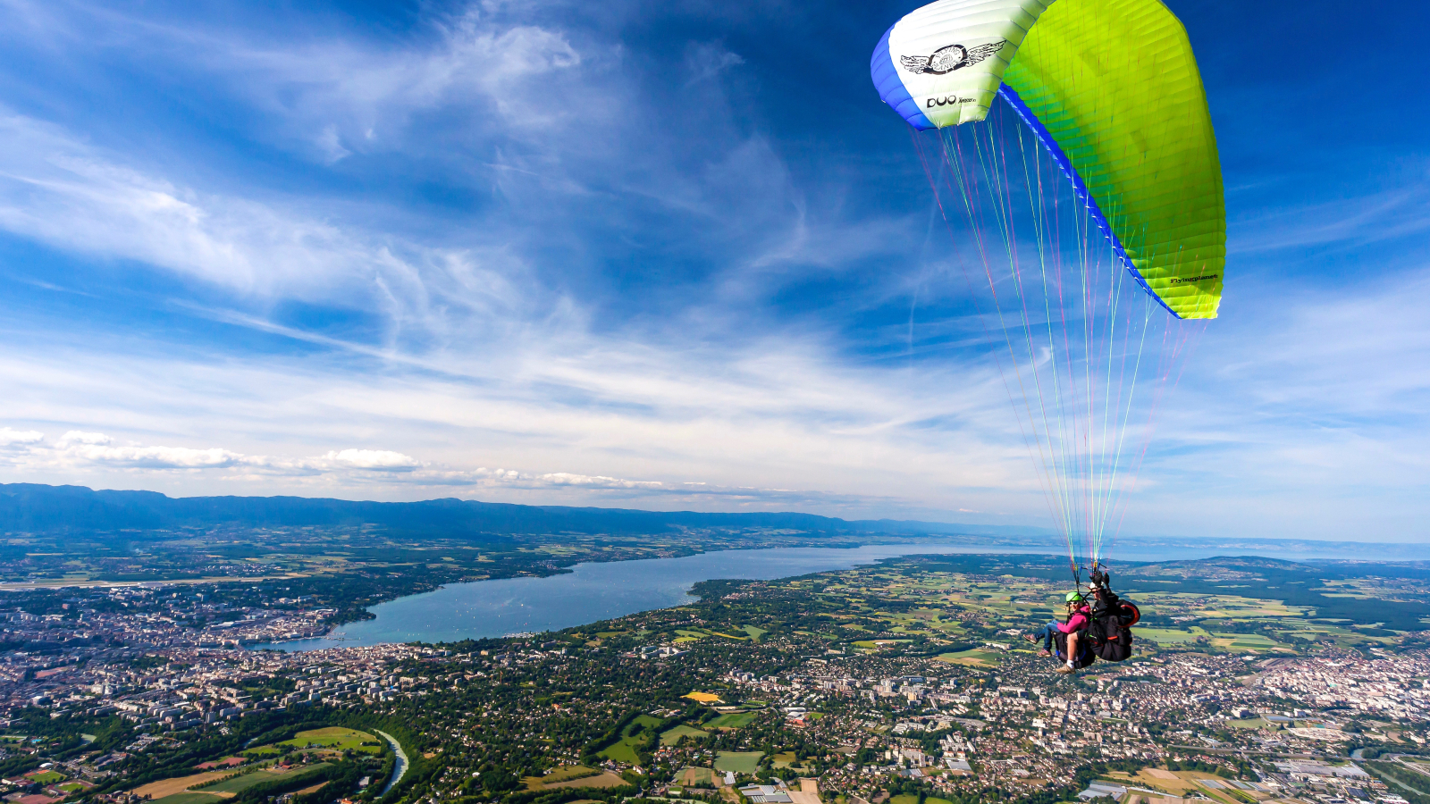 Vol en tandem depuis le Salève