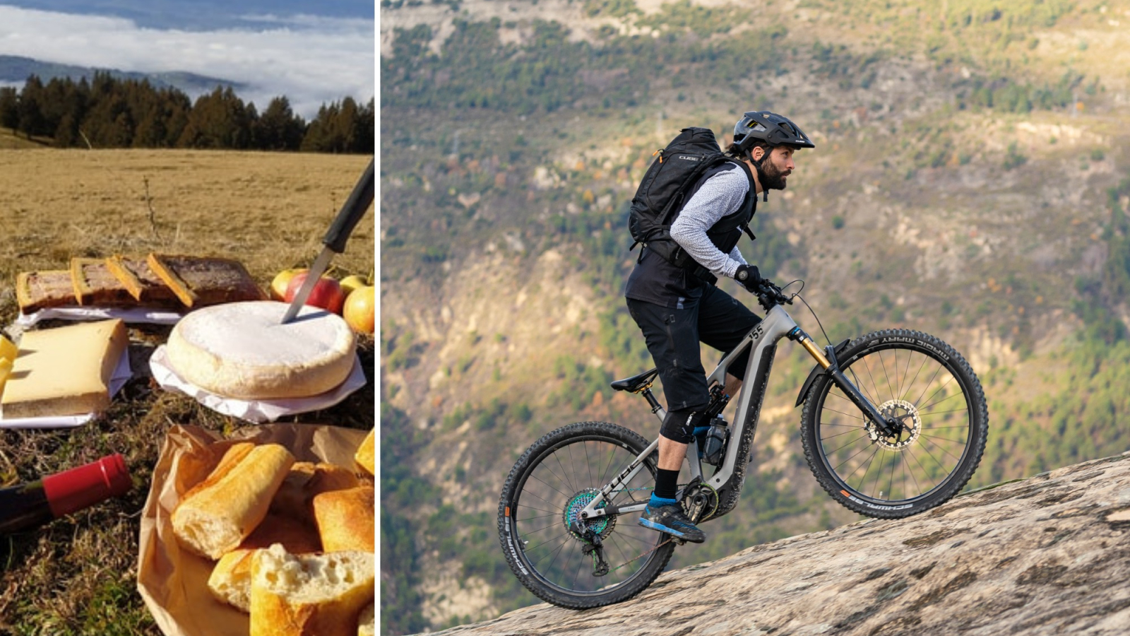 Evasion gourmande et sportive à la journée en VTT électrique : L'Aravageuse