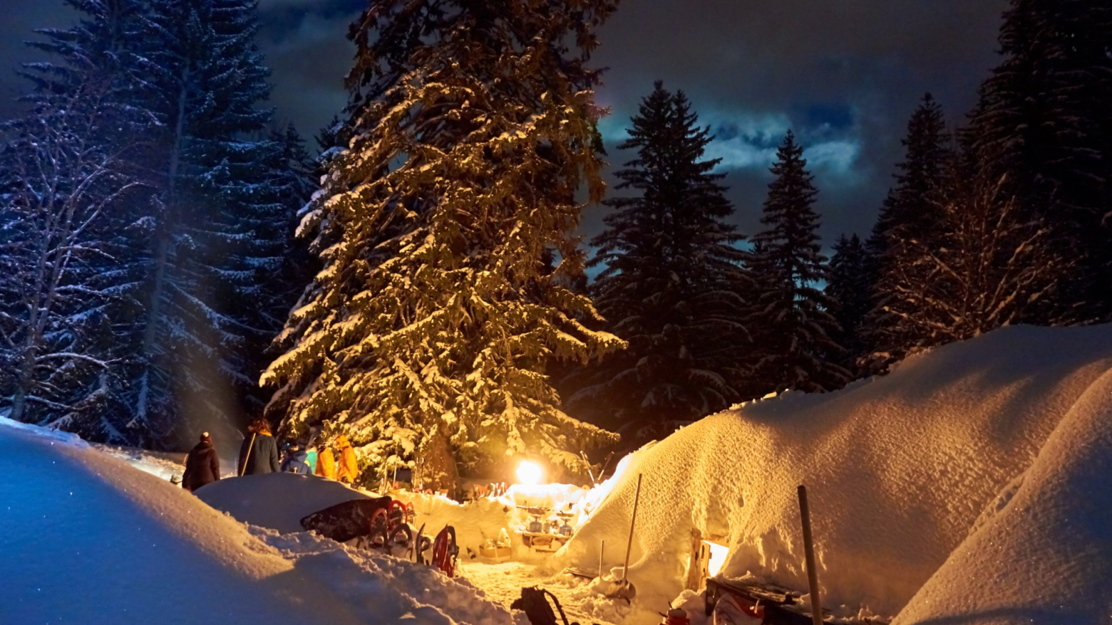 Arrivée à l'igloo