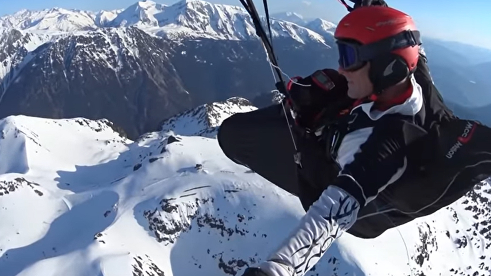 Chamrousse winter paragliding photo