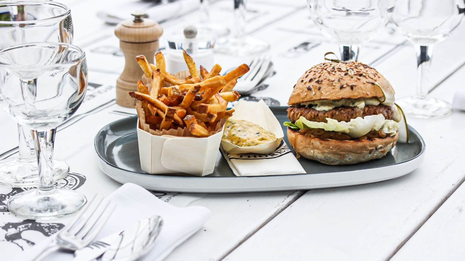 Burger avec frites