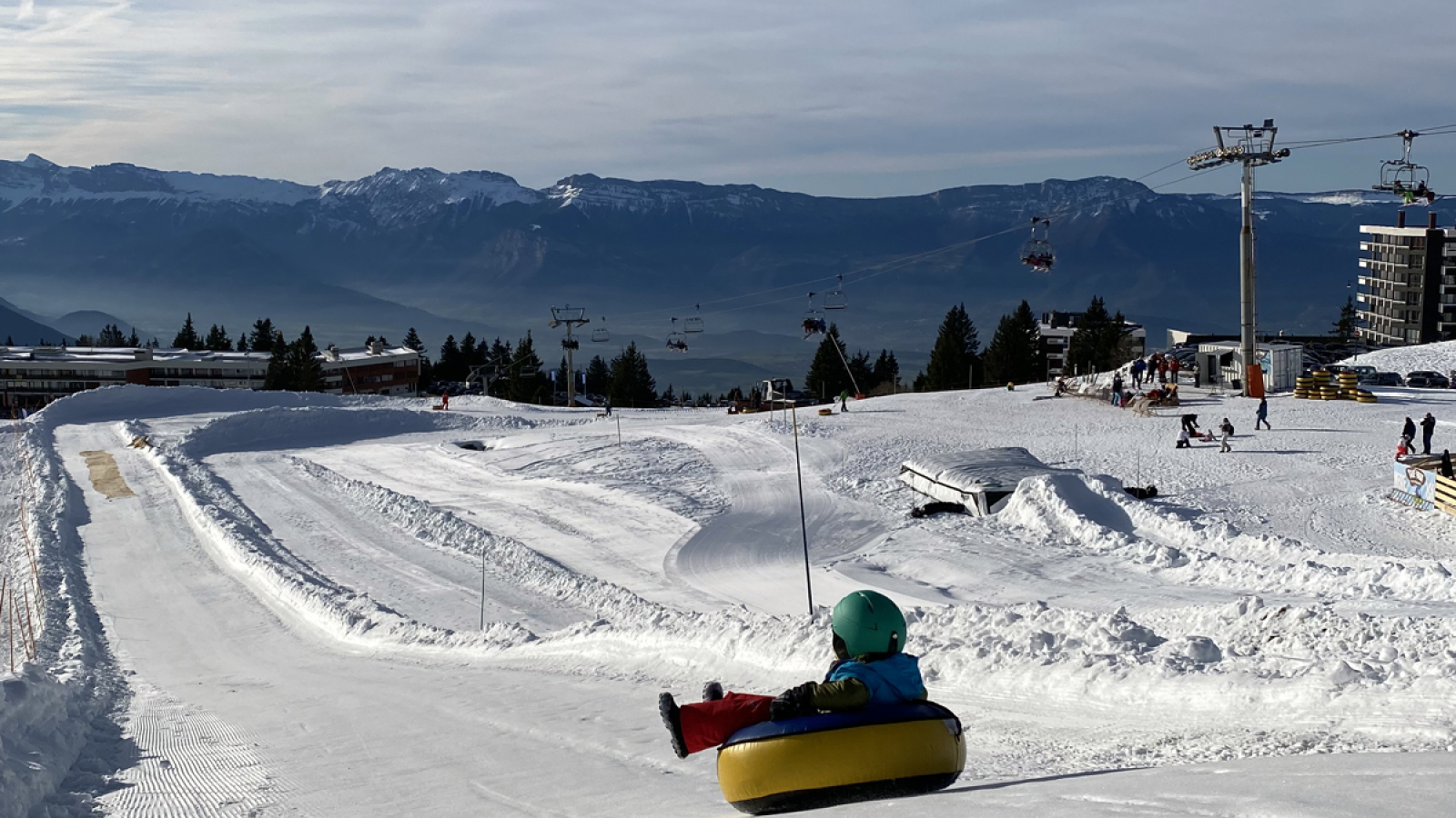 Vue Panorama Tube Park Chamrousse