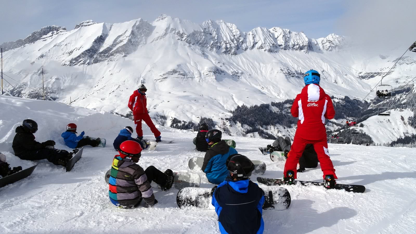 Cours collectif snowboard