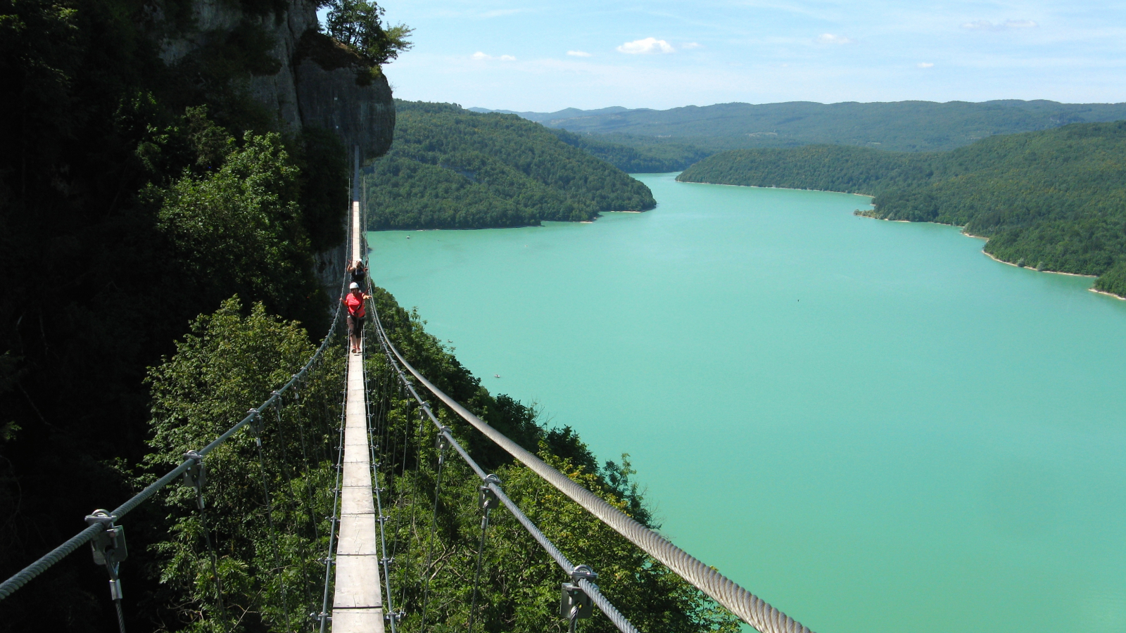 via ferrata lac de vouglans jura