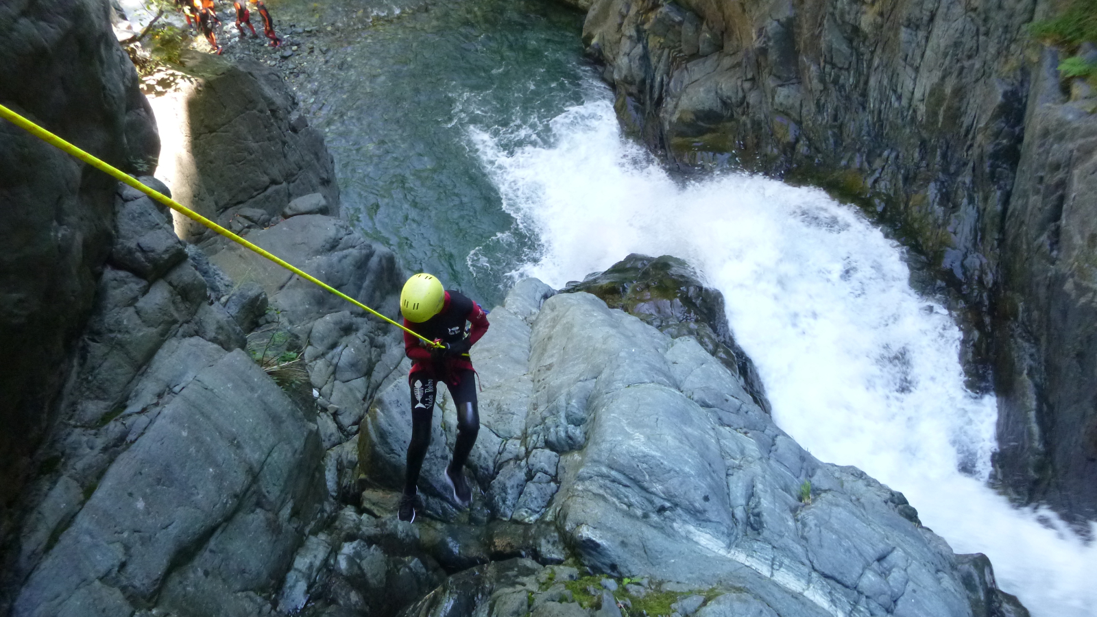 Descente en canyoning