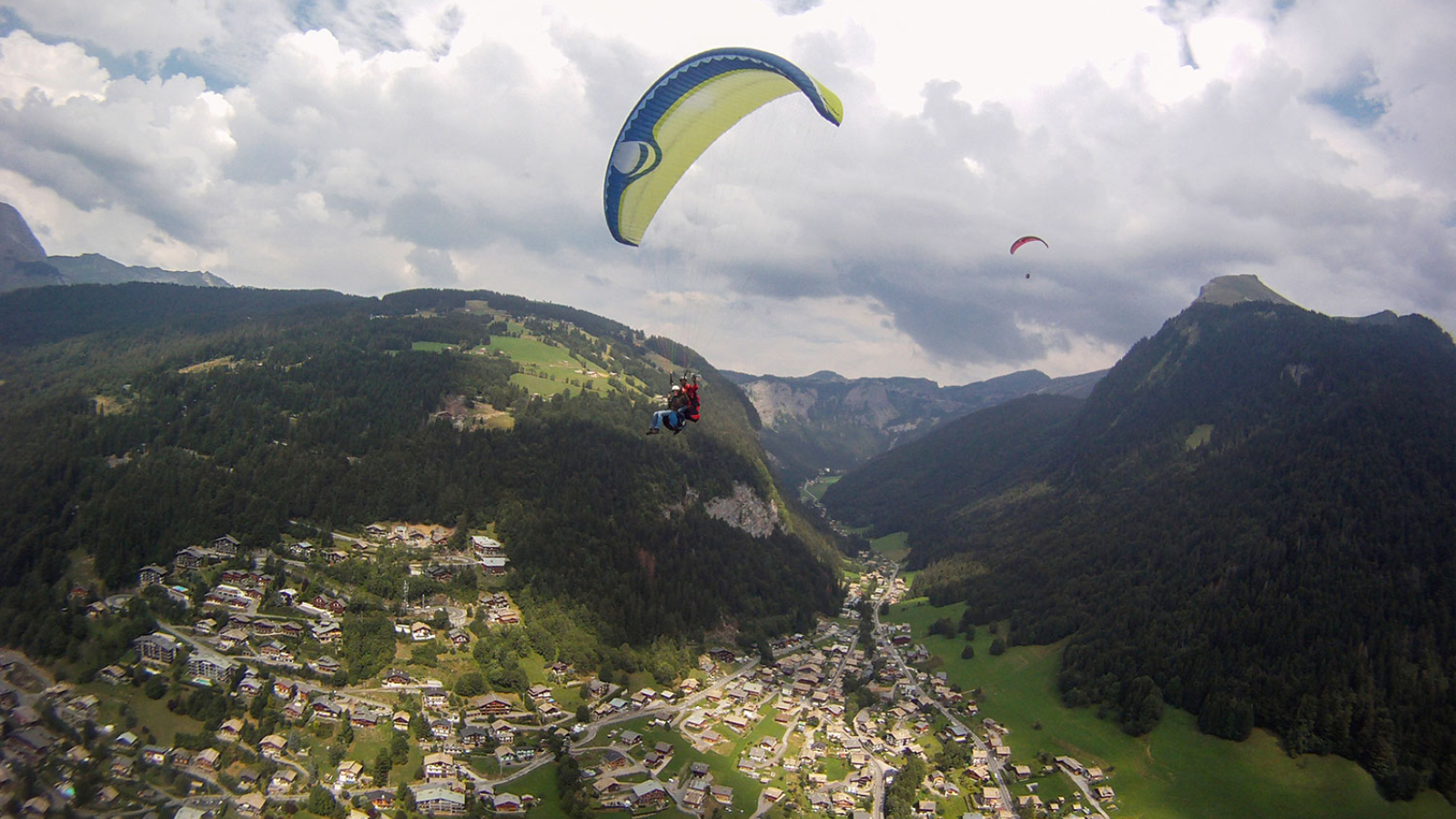 Vol découverte en parapente biplace