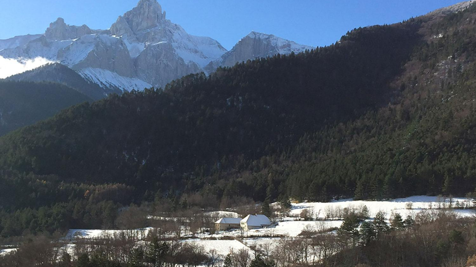 La Casa des Achards et l'Obiou (hiver)