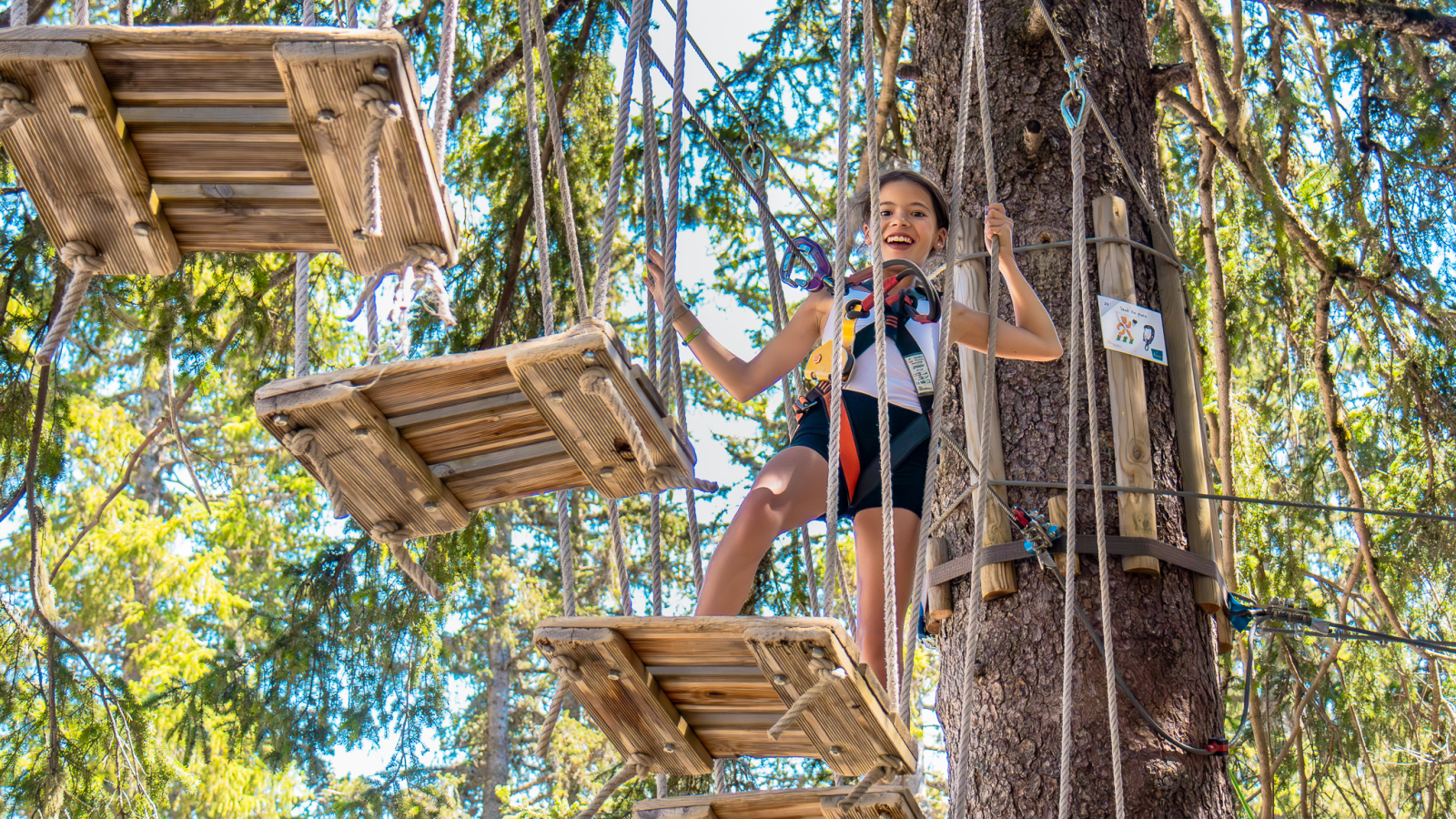 Treetop Adventure Trail - Passage on platform